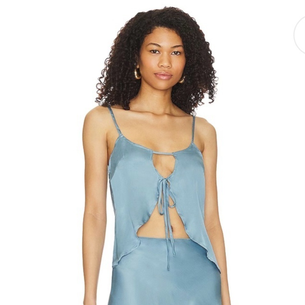 SNDYS x Revolve Saint Top in Blue